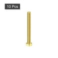 thumbnail image 3 of Unique Bargains Brass Hex Bolts, M5x45mm 10 Pack Fully Thread Grade 4.8 Machine Screws, 3 of 4