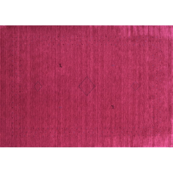 Ahgly Company Indoor Rectangle Abstract Purple Contemporary Area Rugs, 3' x 5'