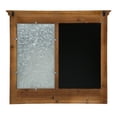 thumbnail image 5 of Kate and Laurel Idamae Wood Framed Chalkboard with Mail Holders and Key Hooks Wall Organizer, Rustic Brown, 5 of 5