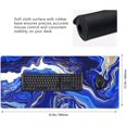 thumbnail image 3 of Blue Marble Large Mouse Pad,Extended Gaming Desk Pad,Office Desk Mat,PC Laptop Non-Slip Pads for School Office Home and Game,35.5" x 16" -Blue Marble, 3 of 6