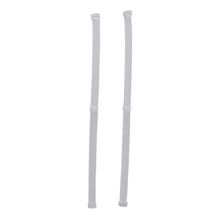 Women's The Natural 4260 Wide Clear Bra Straps - 2 Pack (Clear O/S)