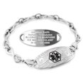 thumbnail image 1 of MedicEngraved Bracelet d'Alerte Médicale Personnalisé en Acier Inoxydable - Maillon Infini 6 mm, 1 of 8