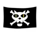 thumbnail image 3 of Bandera de calavera pirata de One Piece de Anime, decoración de pared para el hogar y el dormitorio, pancarta con pintura de sombrero de paja de Luffy, bandera pirata, juguetes para niños, regalo, 3 of 5