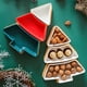 thumbnail image 4 of Adornos navideños, regalos navideños, bandeja para árbol de Navidad con cuenco de cerámica, plato de cerámica con forma de árbol de Navidad para aperitivos de frutos secos, vajilla navideña, bandeja d, 4 of 9
