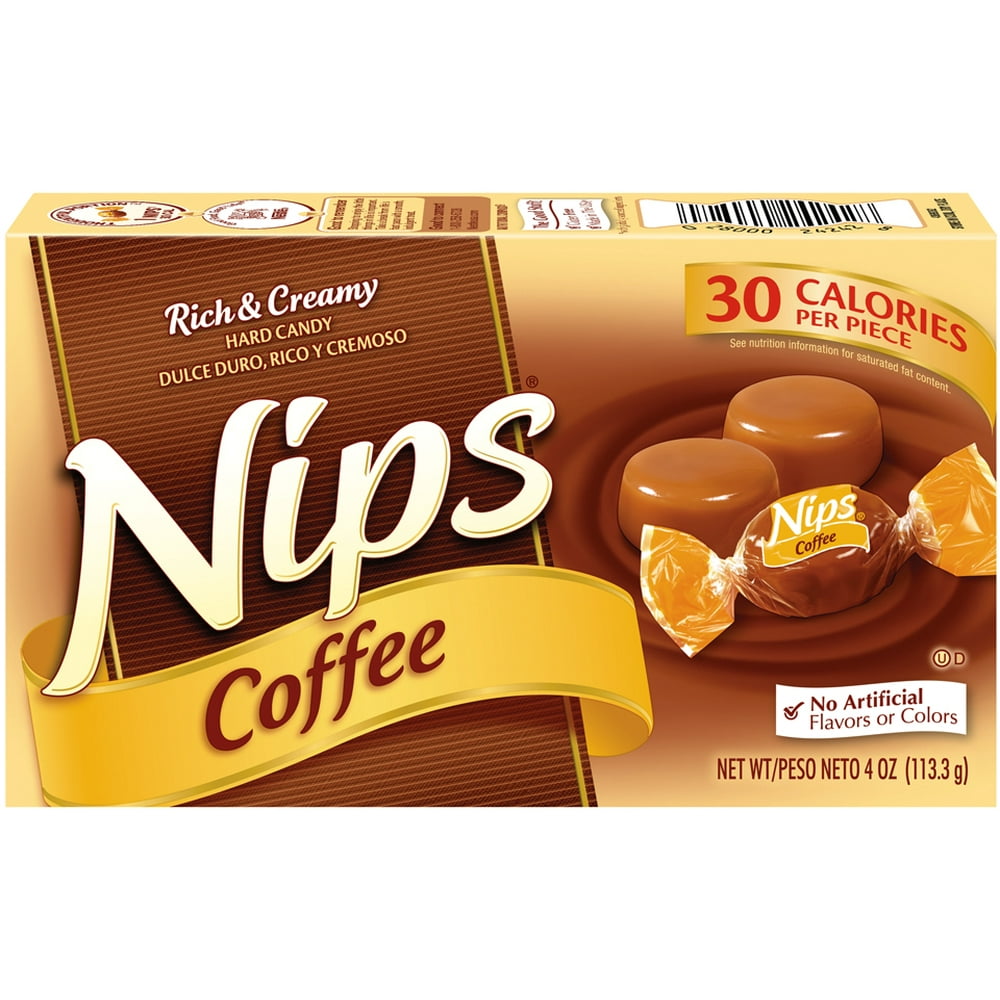 NIPS Coffee Hard Candy 4oz, 12 Pack