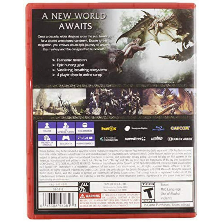 Monster Hunter: World - PlayStation 4, PlayStation 4