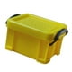 thumbnail image 1 of Mini estuche de escritorio de plástico duradero para artículos diversos, caja organizadora de objetos pequeños Amarillo, 1 of 9