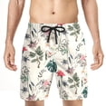 thumbnail image 2 of PMUYBHF Male White Jeans Mens Ripped Men's Beach Pants Short Cargo Pants Solid Stitching Pocket Pull Rope Shorts Fashion Hop Style Loose Pants Short, 2 of 3