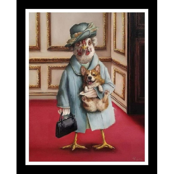 Her Majesty, By Lucia Heffernan-Framed Art