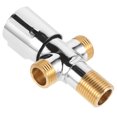 thumbnail image 1 of Greenadscape Toilet Shut Off Valve Mixing Valve Copper Silver 1Pcs for Plumbers Home Use, 1 of 7