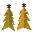 thumbnail image 5 of RKSTN Mini Christmas Tree Christmas Tree Decoration Rabbit Feeder Wooden Guinea Pig Hamster Vegetable Rack Christmas Habitat Flocked Christmas Tree, 5 of 5