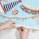 thumbnail image 3 of 5 yardas de cinta de flecos de conchas de 1-1/2 pulgadas con dijes de estrellas de mar y conchas, cinta de encaje estilo bohemio, cinta de manualidades de estilo étnico, flecos, 3 of 5