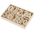 thumbnail image 4 of 60Pcs Totally Wooden Numbers Wood Embellishments Wooden Numbers for Arts Crafts, 4 of 7