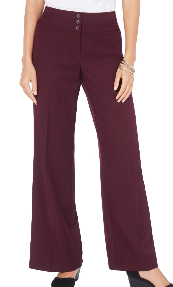 Style \u0026 Co. Womens Dress Pants Wine 