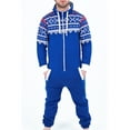 thumbnail image 1 of Mens Fashion Adult Jumpsuit One Piece Non Footed Pajamas, 1 of 2