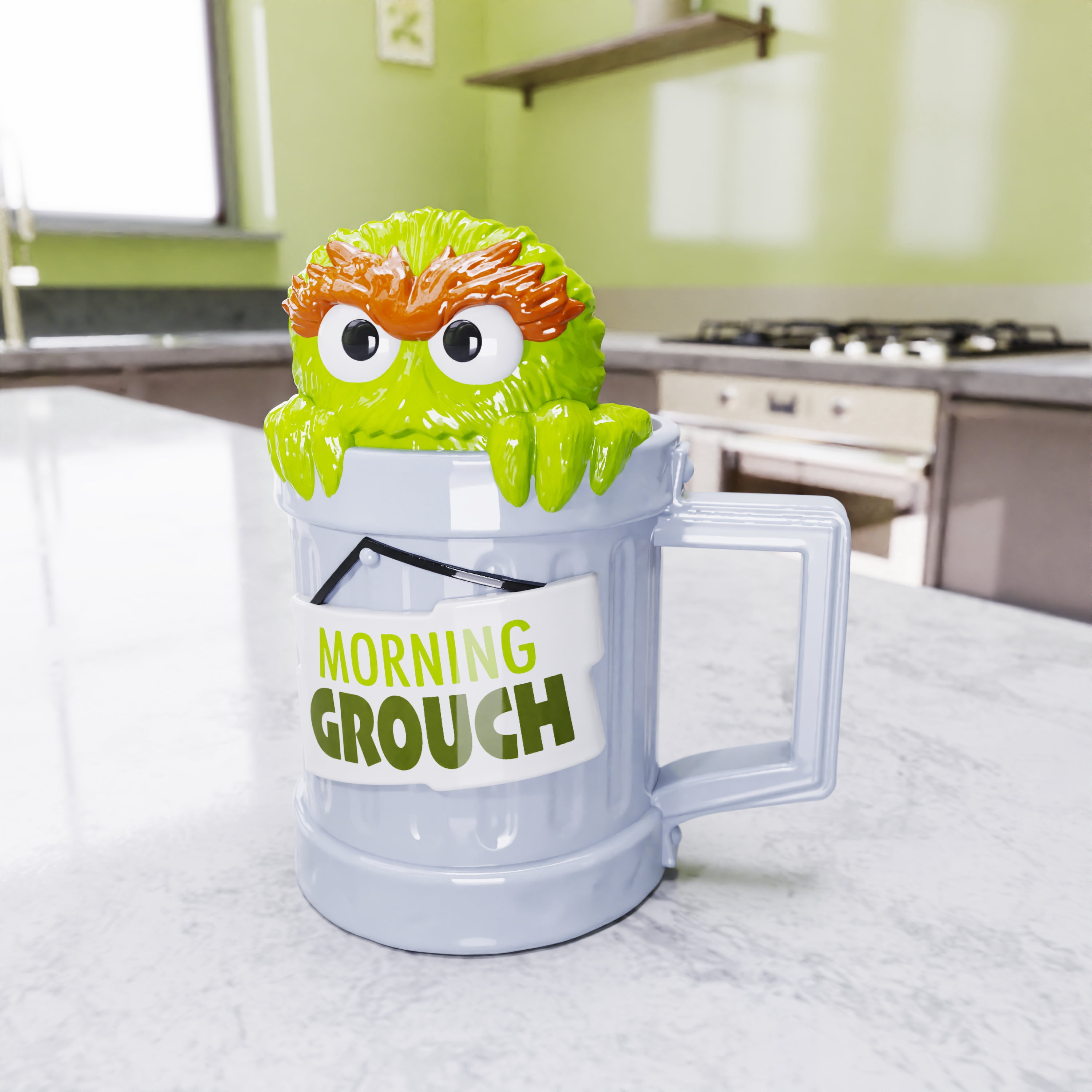 Zak Designs 11.5oz Oscar the Grouch Ceramic Sculpted Mug