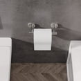 thumbnail image 2 of Brushed Grey Double Post Pivoting Wall Mounted Stainless Steel Toilet Paper Holder for Bathroom RV, by RUACQ, 2 of 6