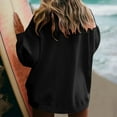 thumbnail image 5 of Aloohaidyvio Sweatshirts for Women No Boundaries,Women Solid Color Sweatshirts Crewneck Long Sleeve Oversized Fleece Hoodies Pullover Sweater Top, 5 of 6