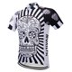 thumbnail image 3 of Camiseta de ciclismo con calavera blanca Moxilyn, ropa de ciclismo de manga corta para verano, transpirable y de secado rápido, ropa de ciclismo de montaña, 3 of 5