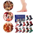 thumbnail image 2 of Calendario Cuenta Regresiva Navidad Calcetines Navideños Adviento 2024 para Mujeres Y Hombres, 2 of 9