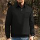 thumbnail image 3 of Blusa y camisa de manga larga con cuello vuelto para hombre, color liso, Return to the Ancients, bolsillos voluminosos, cuello con media cremallera, sudadera con capucha para hombre, blusa de poliéste, 3 of 3