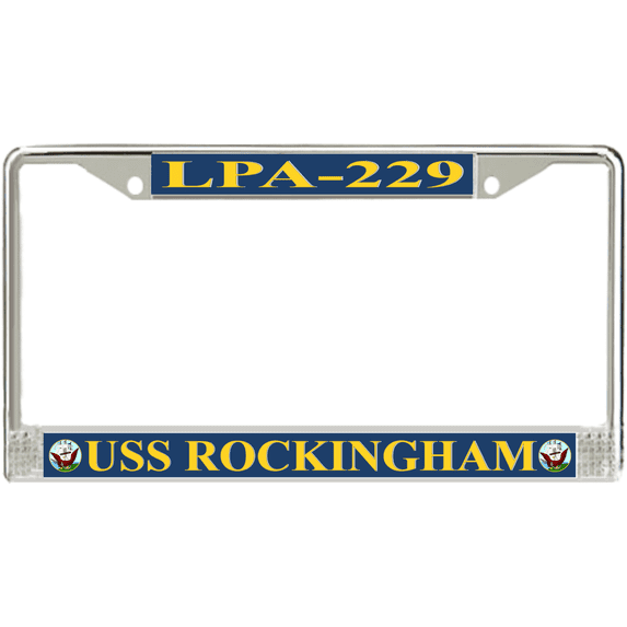 USS Rockingham LPA-229 License Plate frame