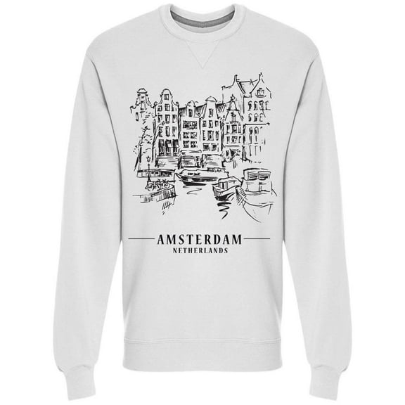 Bridge In Amsterdam Holland  Sweatshirt Men -Image by Shutterstock, Male Large