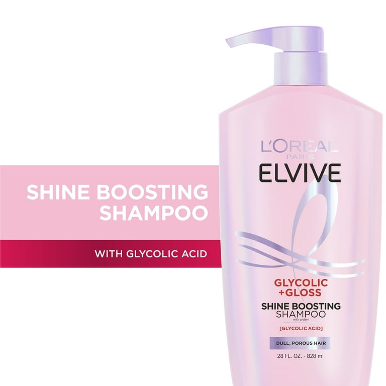 L'Oreal Paris Elvive Glycolic Gloss Shine Boosting Shampoo , 28 fl oz