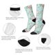 thumbnail image 4 of Balery Vintage Floral Calcetas Largas con Estampado para Hombre y Mujer – Suaves y Transpirables, Talla Única (US 5-11), 4 of 6