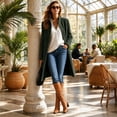 thumbnail image 6 of Enjoytime Fleece Jacket Women Fall Winter Stand Collar Zip Up Long Coat Warm Casual Trendy Long Sleeve Outerwear with Pockets, 6 of 8