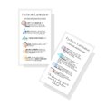 thumbnail image 1 of Tarjetas de instrucciones para el cuidado posterior de la laminación de cejas | Tamaño de tarjeta de visita impresa física de 2 x 3,5 pulgadas | Kit de elevación inicial con tinte en casa, suministros, 1 of 1