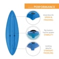 thumbnail image 3 of Lifetime Pacer 80 Kayak (Paddle Included) - Dragonfly Blue - 91112, 3 of 7