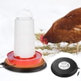 thumbnail image 1 of Abreuvoir pour Poulet, Déneigeur de Bain Extérieur, Abreuvoir pour Volaille, Déneigeur d'Hiver, Base Chauffante, Température Constante, 1 of 6