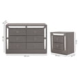 thumbnail image 4 of Set de Cajonera y 2 Buros Emilia Gris - Kessa Muebles, 4 of 5