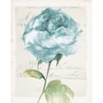 thumbnail image 3 of Wild Apple Portfolio 15x18 Black Modern Framed Museum Art Print Titled - Antique Floral II Blue Vintage, 3 of 5