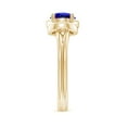 thumbnail image 3 of ANGARA Natural Solitaire Tanzanite Infinity Knot Ring in 14K Yellow Gold for Women (Size-6mm) | December Birthstone, Birthday, Anniversary, Jewelry Gift for Women | Natural Tanzanite Ring, 3 of 9