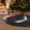 thumbnail image 5 of KLL 30" Christmas Tree Skirt Cool Black And White Dragon Xmas Tree Skirts Mat for New Year Xmas Holiday Party Indoor Outdoor Home Decoration, 5 of 5