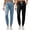 Black & Light Blue, variant on 2-Pack SPECIAL MAGIC Women's Cotton Tapered Jogger Sweatpants with Drawstring, Rib Cuffs, Soft Stretch Lounge Pants