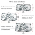 thumbnail image 5 of ALAZA Flower Watercolor Windshield Sun Shade Car Foldable Sun Visor Block UV Rays Protector 55"x27.6", 5 of 8