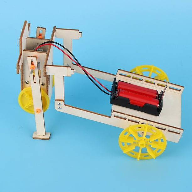 DIY Pulling Robot, Assemble Children DIY Robot, For Kids Experiment Toy Student Robot Toy Cart