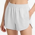 thumbnail image 6 of ClodeEU Women's Elaist Waist Cotton Athletic Shorts with Pockets ,Casual Summer Sport Shorts White,Women's Plus XXXL, 6 of 8