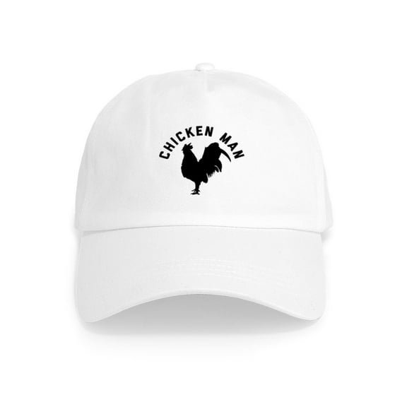 CafePress - Chicken Man Cap - Adjustable 100% Brushed Unisex Casual Cotton Baseball Cap, Beige, 1