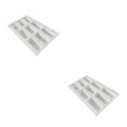 thumbnail image 4 of Toystoory Gel de sílice Amplia gama de aplicaciones Bandeja para moldes de hielo Artículos para hornear Fiestas y eventos Simple como se como se muestra 2piezas, 4 of 6