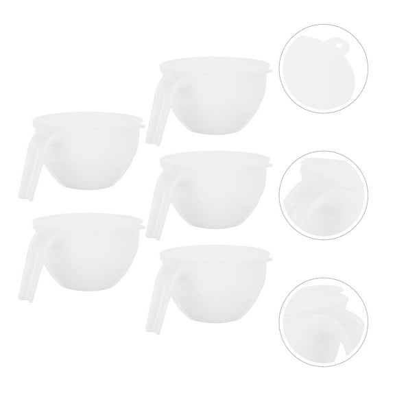 FOMIYES 5 Sets Pancake Mixing Bowls for Sauce Stirring 15x8cm in Size and Easy to Clean