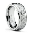 thumbnail image 1 of Women's 7MM Stainless Steel Ring Engraved Florentine Design, 1 of 5