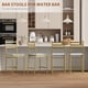 thumbnail image 2 of Yeshouse Taburetes de bar con altura de mostrador y respaldo y reposapiés: sillas de bar modernas tapizadas, taburetes de isla de cocina con estructura de metal para mostrador, bar y hogar, 2 of 7