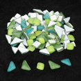 thumbnail image 2 of kurtrusly Beautiful Mosaic Tiles Assorted Craft Glass Pieces Stones Artistic Green 1-2cm 1Set, 2 of 6