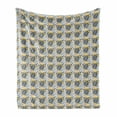thumbnail image 1 of Turtle Soft Flannel Fleece Throw Blanket, Hand Drawn Ocean Fauna Pattern with Tortoise Shells and Starfish Marine Animals, Cozy Plush for Indoor and Outdoor Use, 50" x 60", Multicolor, by Ambesonne, 1 of 6