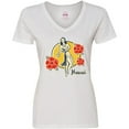 thumbnail image 3 of Inktastic Retro Hula Girl Women's V-Neck T-Shirt, 3 of 5
