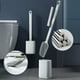 thumbnail image 1 of Toilet Brush Detachable Long Handle With Base Soft Rubber No Dead Corners Toilet Cleaning Brush Tool, 1 of 5
